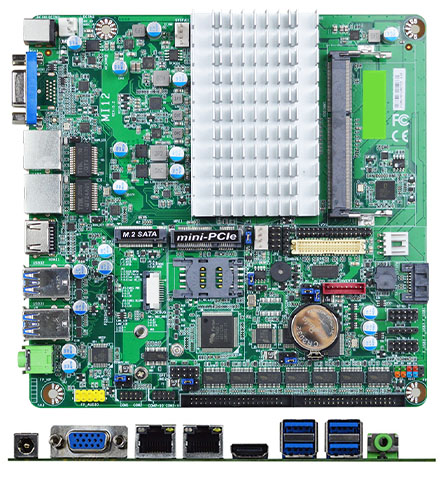 Jetway MI12-00V (Intel J3455 Apollo Lake SoC, 2x HDMI, 1x LAN)