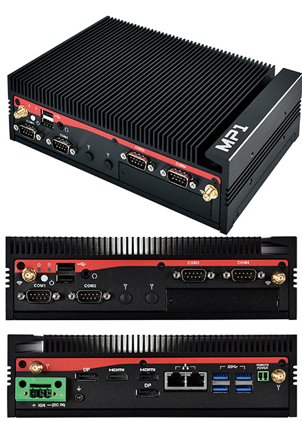 Mitac MP1-11TGS-1115G4E (Intel i3-1115G4E, 2x LAN, 4x RS232) <b>[FANLESS]</b>